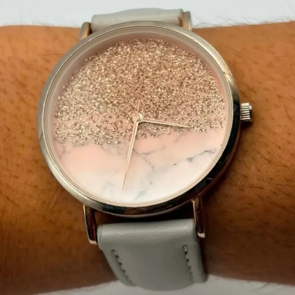 Silver & Pink Shimmer Watch